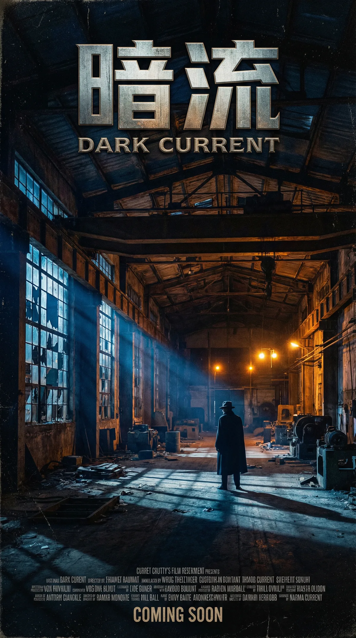 黄色仓库频道宣传横幅-悬疑惊悚影视